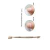 Stainless Steel Manicure Pedicure Cuticle Nail Pusher and Nail Cleaner Double Ended Head Nail Scraper Gel Nail Polish Remover For Fingernails and Toenails view 3
