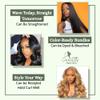 #27 Honey Blonde Human Hair Bundle Body Wave 15A Grade, 100% Unprocessed Brazilian Virgin Human Hair, Soft Double Weft Hair Extensions for Black Women, No Shedding 27 16,18,20inch view 4