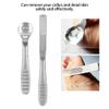 Callus Shaver, 2pcs Stainless Steel Cuticle Remover Foot File Hard Dead Skin Remover Anti-Skid Handle Foot Care Pedicure Callus Shaver Hard Skin Remover for Wet and Dry Hand Feet view 2
