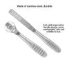 Callus Shaver, 2pcs Stainless Steel Cuticle Remover Foot File Hard Dead Skin Remover Anti-Skid Handle Foot Care Pedicure Callus Shaver Hard Skin Remover for Wet and Dry Hand Feet view 3