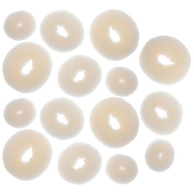 Minkissy Donut Bun Maker 15Pcs Donut Hair Bun Maker Invisible Hair Bun Shaper Ring Style Bun Maker Set Bun Maker for Women Girls Beige Flex Tools Hair Donut