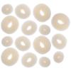 Minkissy Donut Bun Maker 15Pcs Donut Hair Bun Maker Invisible Hair Bun Shaper Ring Style Bun Maker Set Bun Maker for Women Girls Beige Flex Tools Hair Donut view 1