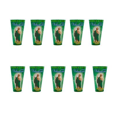 Luz Maria- Replacement Candle Whipped Paraffin #25 Replacement San Judas Tadeo 10 Pieces