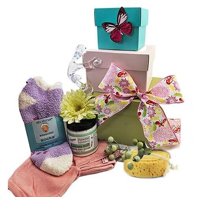 Design It Yourself Gift Baskets Spa Gift Set for Feet, Skin Care Gift Basket