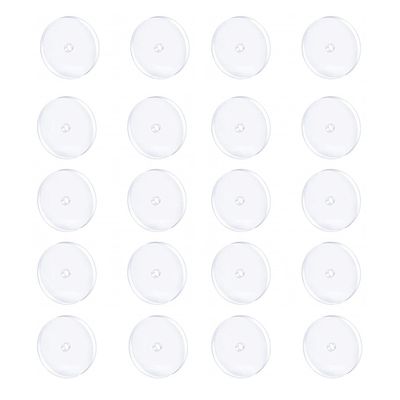 Clear Piercing Disc Nose Bump Treatment Pressure Silicone Earrings for Keloids Healing Pads - Belly Button Piercing Kit (7MM 20PCS)