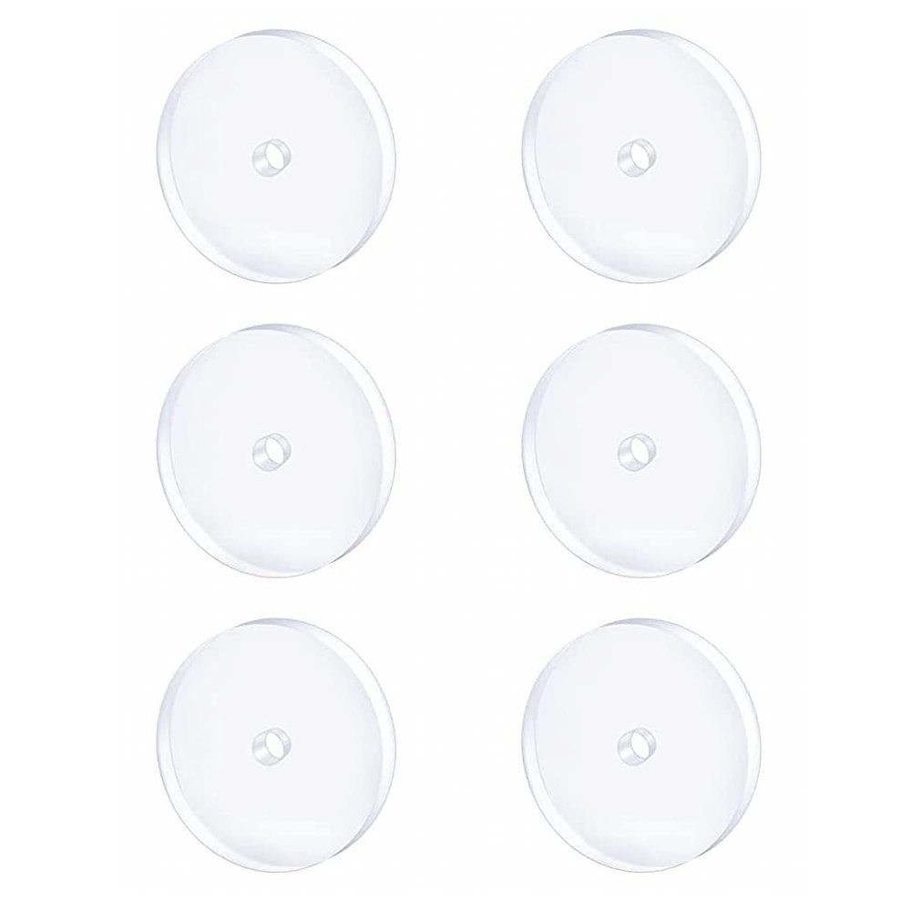 Bloomfall 7MM 6PCS Clear Piercing Disc For Piercing Bump,Pressure Silicone Earrings For Keloids Healing Pads Belly Button Piercing Kit
