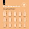 Beetles Gel Polish Nail Extension Kit,240 Pcs Pre Shaped Short Coffin Nail Tips Full Matte Gelly Tips&5 in 1 Nail Glue Base Coat Innovative Uv Led Lamp for DIY Easy Home Manicure Gift view 4
