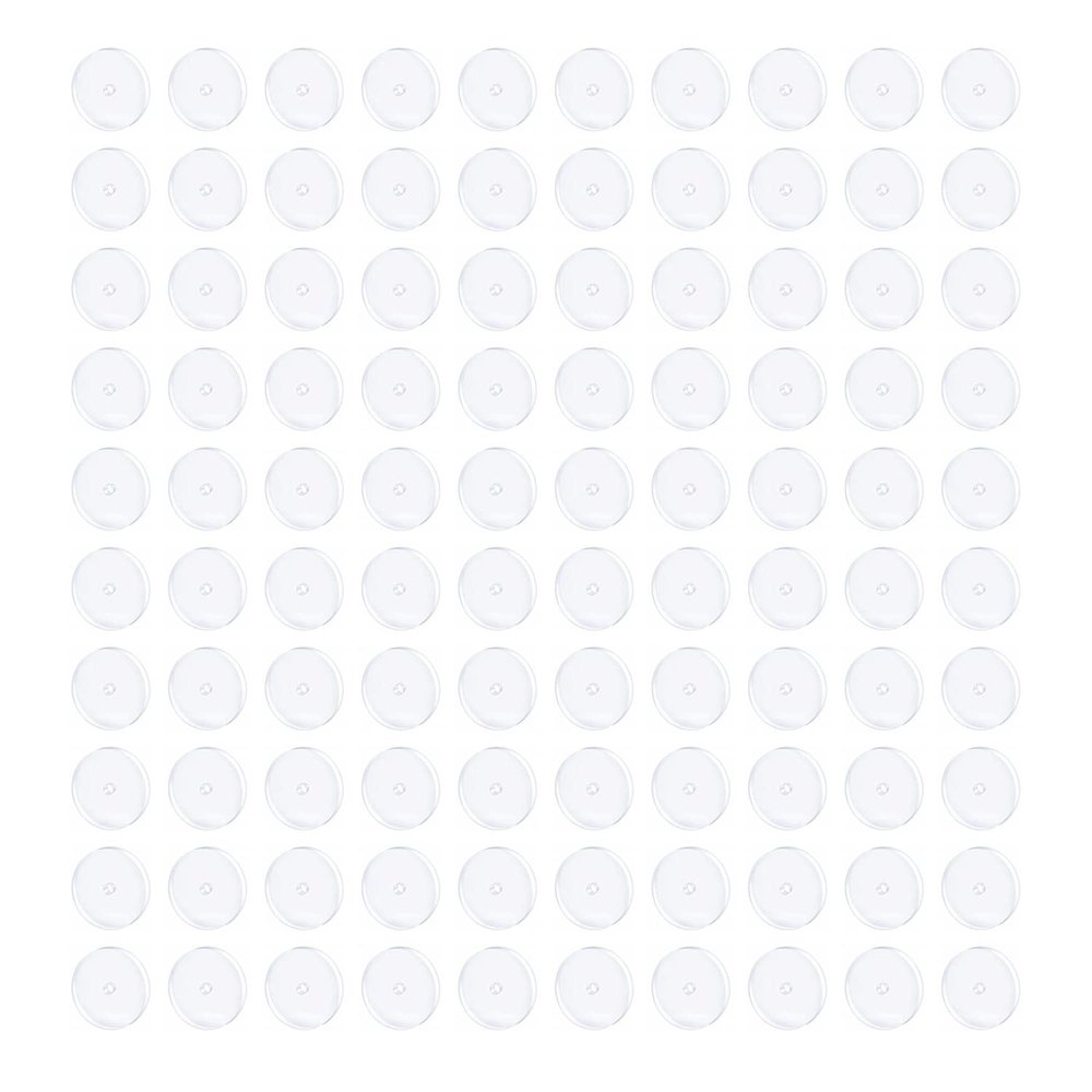 Bloomfall Clear Piercing Disc For Piercing Bump,Pressure Silicone Earrings For Keloids Healing Pads Belly Button Piercing Kit Nose Piercing Bump Treatment (7MM 100PCS)
