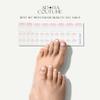 Adora Couture Semi Cured Gel Nail Strips - 32 pcs Gel Pedicure Stickers, Easy to Apply & Remove Toenail Stickers, Salon Quality at Home & Long Lasting - UV Nail Lamp Required - Pink White P view 2