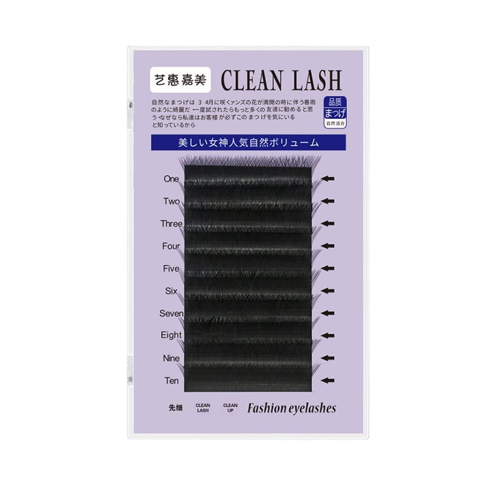 W-Shape 3D Clover Eyelashes Soft Natural Eyelashes 0.05 Slim Individual Faux Mink Eyelash Extension Premade Volume Fans Lashes 8-13mm B/C Curl Lash (8mm, 3D Clover-B-0.05)