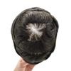 Ultra Thin Skin Hair Toupee For Men Invisible Thin Skin Base Mens Hair Unit V-looped Natural Hairline Realistic Transparent Skin Men Hair Replacement System All Poly Wig Unit Non Surgical Hair Replacement Weave For Men 0.04 (8x10, #1B50- #1b off blac view 2