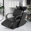 Artist hand Shampoo Bowl, 47" Ceramic Bowl Chair Adjustable Backwash Shampoo Station Footrest Salon Equipment view 2