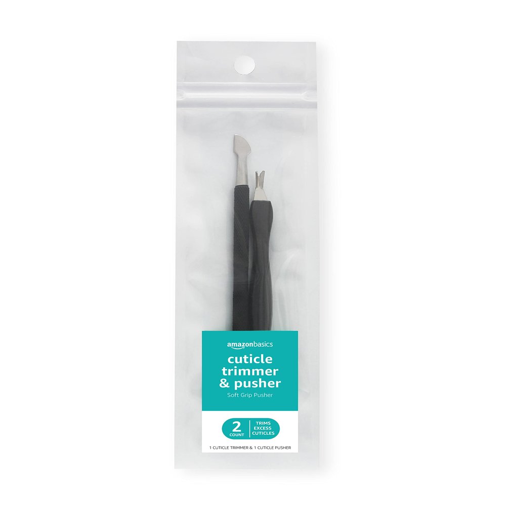 Amazon Basics Cuticle Trimmer and Pusher, 2 Count