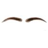 CliCling False Eyebrows Human Hair Artificial Real Hair Handmade Crochet False Brows Light Brown Invisible Realistic Natural Fake Eyebrows view 1