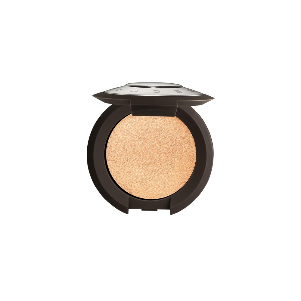Smashbox X BECCA Shimmering Skin Perfector Pressed Highlighter | Creamy Formula that Melts into Skin for a Natural, Radiant, Glow-Boosting Highlight, 0.09 Ounce, Champagne Pop Mini