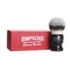Alexander Simpsons Trafalgar 3 Black Shaving Brush - T3 Synthetic High Density Fibre Handle - Simpson Shaving Brushes - Wet Shave Deluxe Thick & Luxurious Lather Dense Extra Soft Bristles view 1