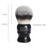 Alexander Simpsons Trafalgar 3 Black Shaving Brush - T3 Synthetic High Density Fibre Handle - Simpson Shaving Brushes - Wet Shave Deluxe Thick & Luxurious Lather Dense Extra Soft Bristles view 3