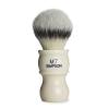 Alexander Simpson M7 Synthetic Best Hair Brush, Faux Platinum Synthetic Shaving Brush (Ivory) view 3