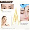 Golden Ratio Calipers, Stainless Steel Eyebrow Measuring Ruler Flexible Removable Ruler Eyebrow Mapping Caliper Permanent Makeup Measure Tool(Gold) view 3