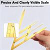 Golden Ratio Calipers, Stainless Steel Eyebrow Measuring Ruler Flexible Removable Ruler Eyebrow Mapping Caliper Permanent Makeup Measure Tool(Gold) view 4
