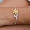 Cute Wife, All Women are Created Equal but Only The Finest are Married to a Hair, Brilliant Sunflower Bracelet for Wife from Husband view 2