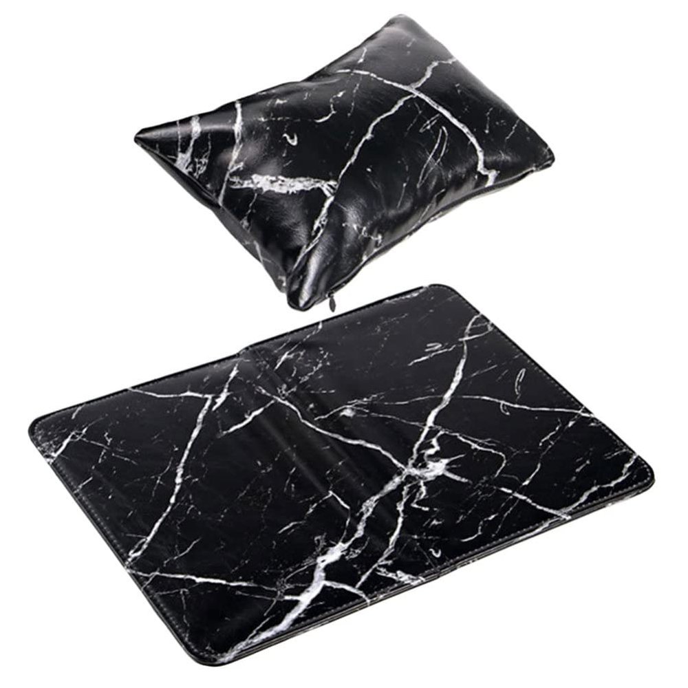 FOMIYES 1set Manicure Hand Pillow and Art Desk Mat Marble Pattern Cushion for Nail Art Hand Rest Supplies for Professionals and Home Use