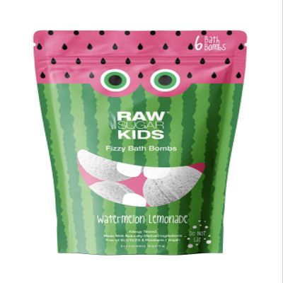 Raw Sugar Kids Watermelon Lemonade Fizzy Bath Bombs