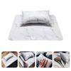 FOMIYES 1set Nail Art Hand Rest Pillow Marble Design Manicure Salon Accessory for Comfortable Nail Care Easy to Clean Table Mat for Professionals and Enthusiasts view 3