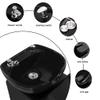 Artist hand 70" Shampoo Bowl Barber Backwash Chair Sink Chair with Foot Pedal, Headrest for Spa Beauty Salon view 4