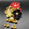 Japanese Tsumami Hair Pin Decor Kanzashi Hair Sticks Picks Fit For Kimono Hanfu accessories Long Japanese Hair Sticks Gold view 3