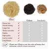 RUWISS Messy Bun Hair Piece Human Hair Messy Rose Bun Hair Buns Hair Piece for Women Real Hair Scrunchies Updo Hair Pieces Bun Extension Ponytail Messy Hair Bun (Golden Blonde) view 3