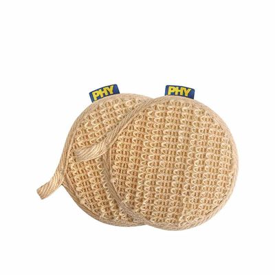 BBRATS Set of 2 Scrub On Loofahs | Made with Vegetable-Fibre | Gentle on The Skin | Exfoliates Gently While Showering | Made in India