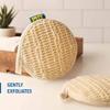 BBRATS Set of 2 Scrub On Loofahs | Made with Vegetable-Fibre | Gentle on The Skin | Exfoliates Gently While Showering | Made in India view 3