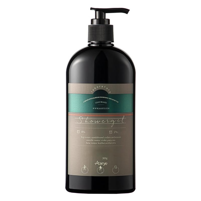 1PC Aarye Perfumed Shower Gel Body Wash, Purifying Cleansing Moisturizing And Nourishing Skin, Relieving Dryness And Roughness, Smoothing And Softening Skin, 300g (cedar)