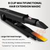 TopWigy Professional Hair Extensions Tool Hair Connector Fusion Heat Iron Connector Wand Temperature Adjustable Melting Tool with US Plug (Black B-tip) view 2