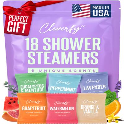 Cleverfy Shower Steamers Aromatherapy - Valentines Day Gifts for Her, Him, Women, Daughter, Mom, Girlfriend, Wife, Teen Girls and Boys - Valentines Gifts for Her, Him, Women and Men - 18 Tablets