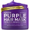 Sunatoria New Keratin Purple Hair Mask- Blonde Hair Purple Toner - Repair & Nourishment Treatment For Bleached, Brassy Hair - Blue Hair Mask, No Yellow Tones - Deep Conditioner For Color Treated Locks view 1