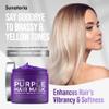 Sunatoria New Keratin Purple Hair Mask- Blonde Hair Purple Toner - Repair & Nourishment Treatment For Bleached, Brassy Hair - Blue Hair Mask, No Yellow Tones - Deep Conditioner For Color Treated Locks view 2