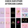 BRAWNA 50 Pck PMU Spanish Lip Blush Aftercare Thank You Cards - Instrucciones Para El Cuidado Despus Del Rubor De Labios Permanente - PMU Supplies - Microblading Kit - Black view 3