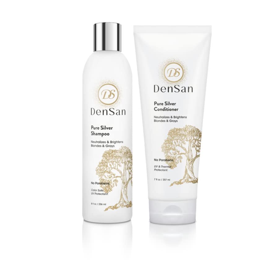 DenSan Pure Silver Shampoo 8 Fl Oz & Conditioner 7 Fl Oz