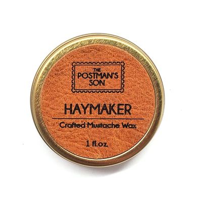 The Postman's Son - HAYMAKER - Mustache Wax - 1 fl oz