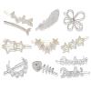 11PCS Crystal Hair Pin Hair Clips Rhinestone Bobby Pin Women Lady Girl Hair Accessories Imitation Pearl Moon Star Pearl Hair Clip view 1
