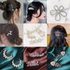 11PCS Crystal Hair Pin Hair Clips Rhinestone Bobby Pin Women Lady Girl Hair Accessories Imitation Pearl Moon Star Pearl Hair Clip view 3