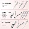 FAMILIFE Stainless Steel Manicure Set 11-in-1 Professional Nail Clipper Kit view 4