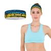 MAIPHUONGANH Ukrainian Flag Sports Turban,Headband High Bullet Headwear Wristband Hair Accessories Print Headscarf view 3