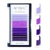 ACTROL Colored Eyelash Extensions Easy Fan 15mm Ombre Purple C Curl Easy Fanning 0.07mm Self Shadow Gradient Colored Lashes Premade Volume Lash view 1