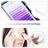 ACTROL Colored Eyelash Extensions Easy Fan 15mm Ombre Purple C Curl Easy Fanning 0.07mm Self Shadow Gradient Colored Lashes Premade Volume Lash view 3