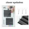 3D Clover Self Fanning Volume Eyelash Extensions B/C Curl Naturally Soft 8-14mm Eyelash Extensions 0.05mm Wispy Automatic Blooming Lashes Black Clover False Eyelashes W-Shaped Lashes Extensions (10mm, 3D W-Shape-C-0.05) view 4