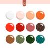 Beetles Gel Polish 12 Pcs Liner Nail Art Set White Nude Red Green Brown view 3