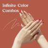 Beetles Gel Polish 12 Pcs Liner Nail Art Set White Nude Red Green Brown view 4